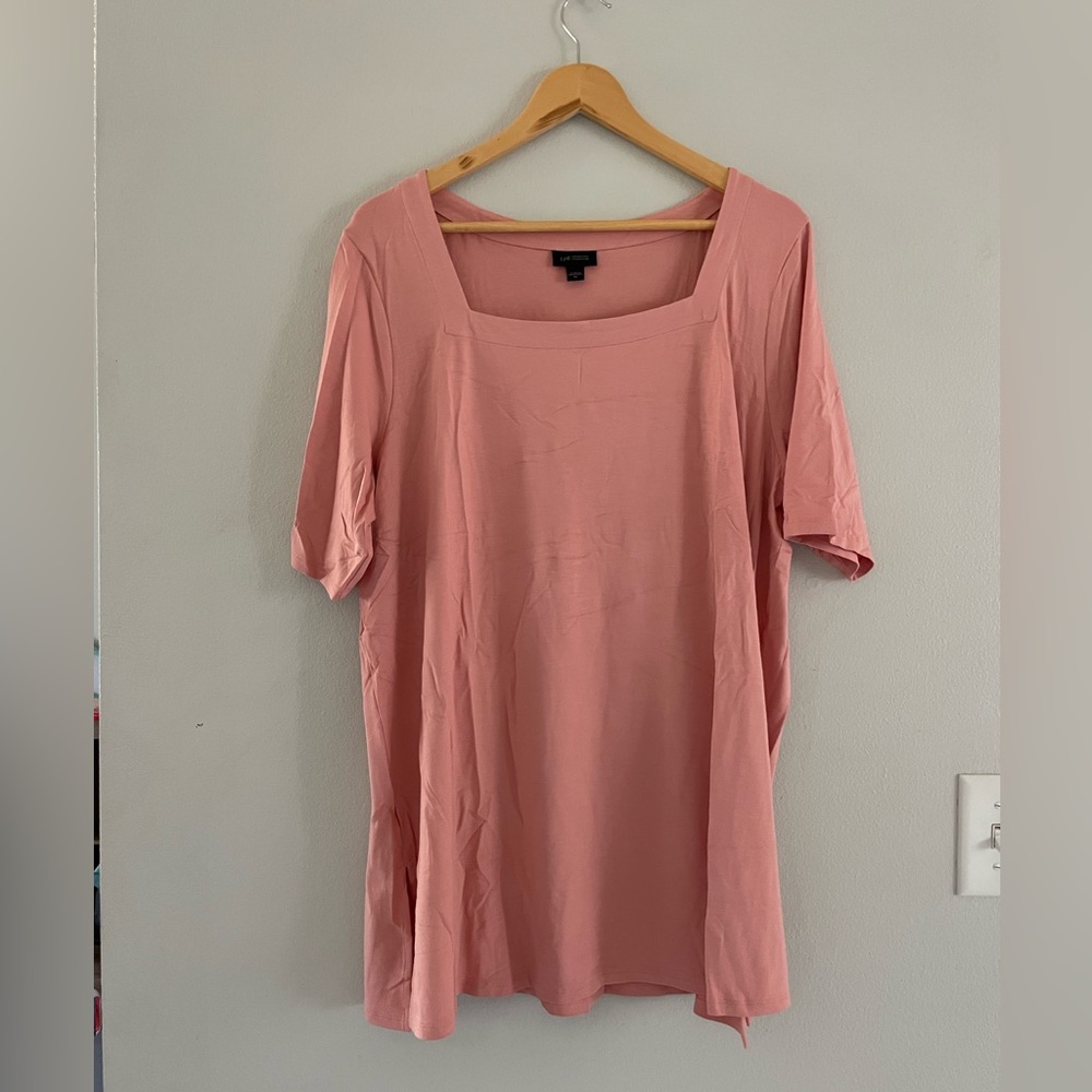 J. Jill Coral Square Neck Blouse